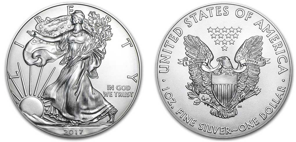 Jack Hunt Gold and Silver, 2017 1oz US Silver Eagles Coin